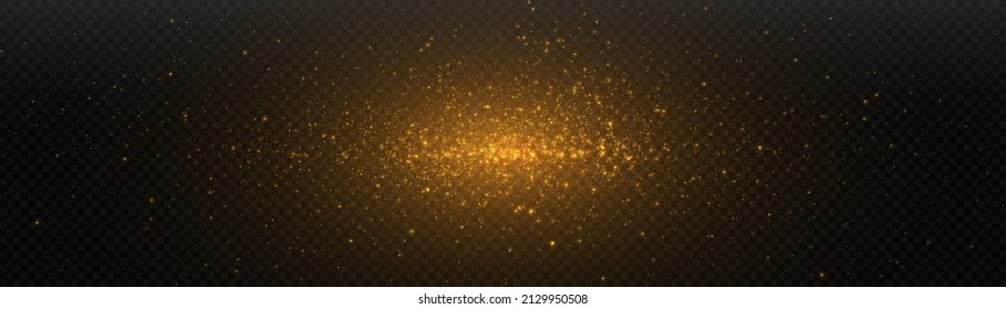 Glowing Flash. Sparkling Light Effects Of Lens Flare With Colorful Twinkle. Beautiful Glare Effect With Bokeh, Glitter Particles And Rays. Shining Abstract Background. Vector Illustration