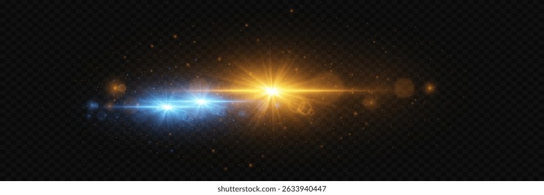 Glowing flashes with sparkles and stars, magical explosion effect.