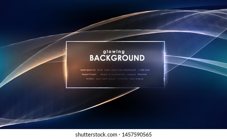Glowing flickering lights. Night sparkle abstract background. Vector illustration.