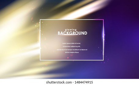 Glowing flickering lights on blurred background. Night sparkle abstract background. Vector illustration.