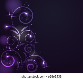 glowing floral background, eps10 format