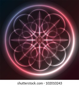Glowing Flower Symbol