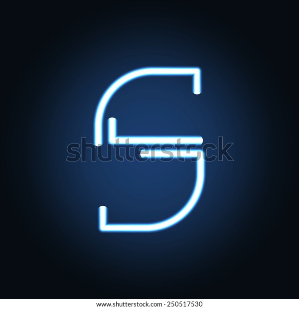 Glowing Font Futuristic Design Font Neon Stock Vector (Royalty Free ...