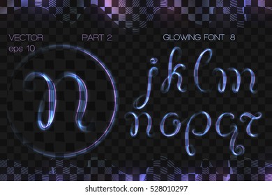 GLOWING FONT with neon effect