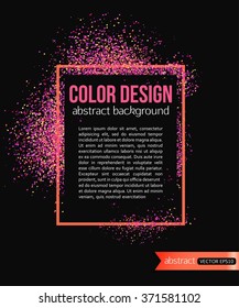 Glowing frame. Vector illustration