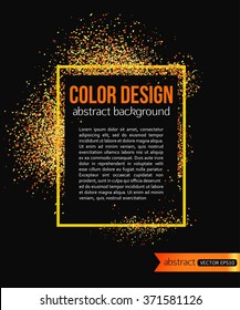 Glowing frame. Vector illustration