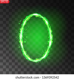 Glowing frames on transparent background. Square glow borders. Sparkling geometric light banner. Luminous triangle light shape. Shining forms.