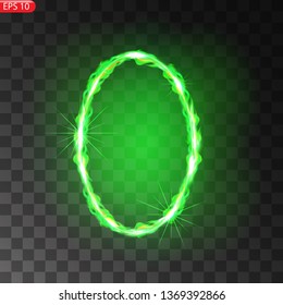 Glowing frames on transparent background. Square glow borders. Sparkling geometric light banner. Luminous triangle light shape. Shining forms.