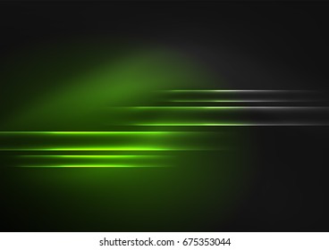 Glowing futuristic lines in the dark space with stars concept. Energy technology idea