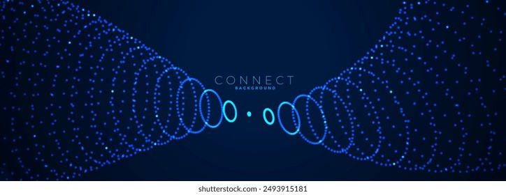 glowing futuristic web techno background for internet connectivity vector