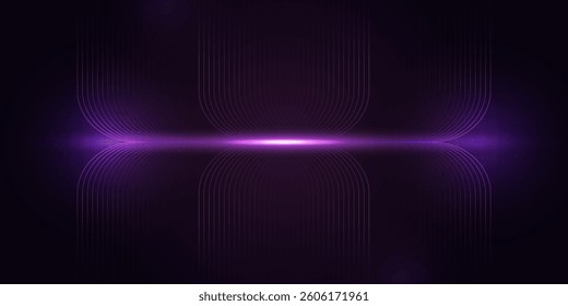 Glowing geometric abstract stripes background, modern and attractive design