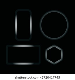 Fondo de Vector de Formas geométricas brillantes con Elementos de polígono