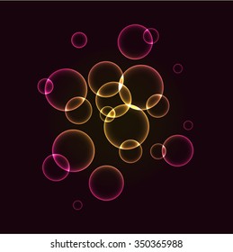 Glowing Geometrical Ornament - Shinning Bubbles  