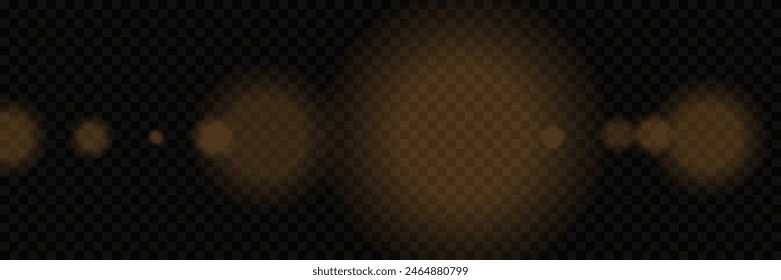 Glowing glare from the camera and light. On a transparent background.