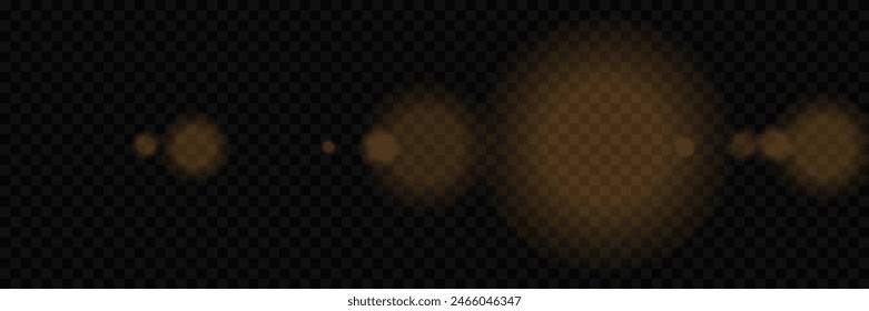 Glowing glare from the camera and light. On a transparent background.