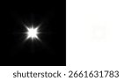 Glowing Gold Star Light Sparkle with White Shine and Flare Effect, Starlight Glow PNG Overlay for Magical and Radiant Design Elements.