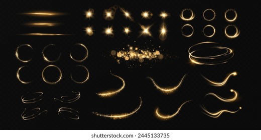 	
Glowing golden spiral. Speed ​​abstract lines effect. Rotating shiny rings. Glowing circular lines. Glowing ring trail. Vector.