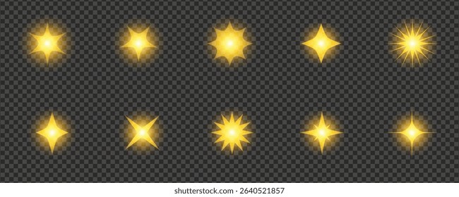 glowing golden starburst. Suitable for celestialthemed designs, holiday cards, festive concepts, and decorative backgrounds.