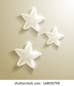 Glowing golden stars
