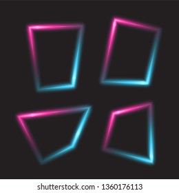 Glowing gradient banner design.