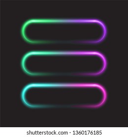 Glowing gradient banner design.