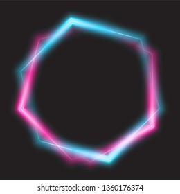 Glowing gradient banner design.