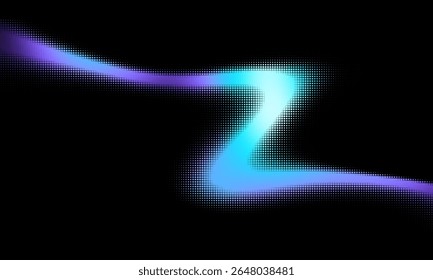 Fondo de puntos de semitono de gradiente brillante. Ilustración vectorial. Abstractas puntos grunge sobre fondo blanco