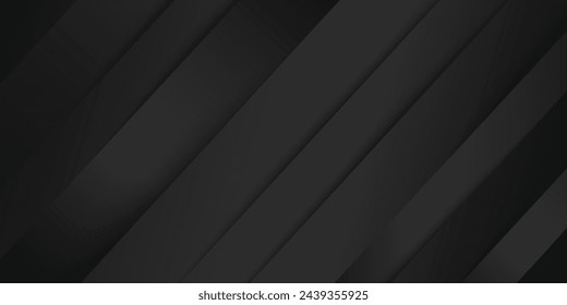 Glowing gray black abstract background paper and layer elements vector for presentation. Suitable for businesses, companies, institutions, seminars and talks
