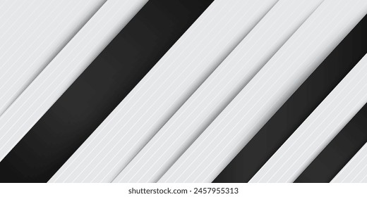 Papel de fondo abstracto gris blanco brillante y Vector de Elementos de capas para la presentación. Adecuado para empresas, empresas, instituciones, seminarios y charlas