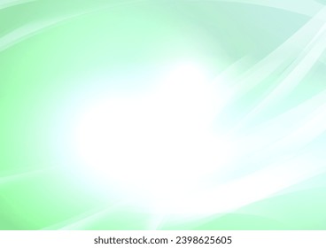 Glowing green abstract blur background