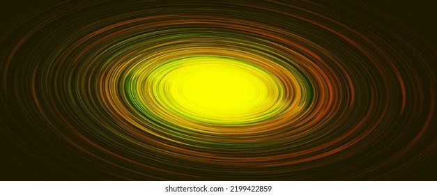 Glowing Green Black hole on Galaxy background with Milky Way spiral,Universe and starry concept desig,vector