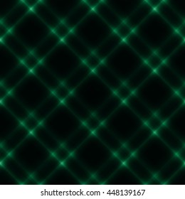 Glowing green stylish fantasy seamless pattern background