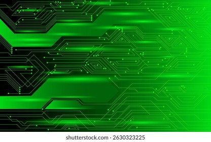 Glowing green tech lines over a dark backdrop create a modern, digital look perfect for innovation and system interfaces.
