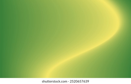 Textura de degradado verde y amarillo brillante con estilo curvo abstracto. Ilustración de movimiento de atmósfera moderna