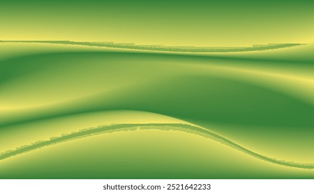 Textura de degradado verde y amarillo brillante con estilo curvo abstracto. Ilustración de movimiento de atmósfera moderna