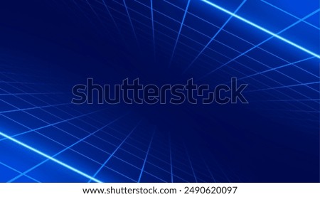 glowing grid lines geometric wallpaper in neon style vector 