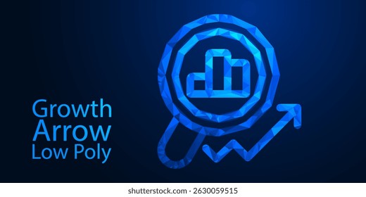 Glowing Growth Arrow Chart: Futuristic Business Success, Financial Progress, and Innovation Concept with Bright Upward Arrow on Digital Background	