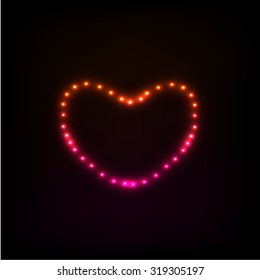 Glowing heart