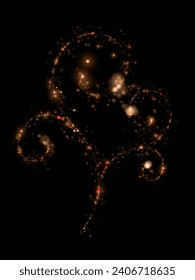 Glowing heart effect for Valentine's Day