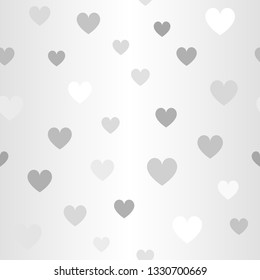 Glowing heart pattern. Seamless vector