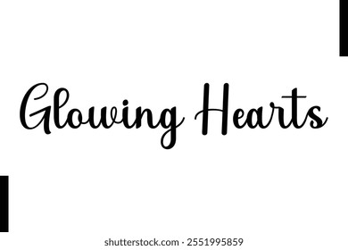 Glowing Hearts text christmas holiday quotes istalist typography 