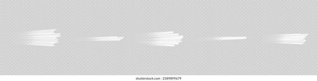 Glowing high speed. Abstract technology background concept. Motion speed and blur. Glowing white speed lines. Dynamic lines or rays. Light trail wave, fire path trace line