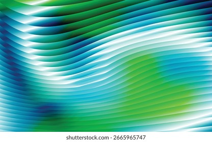 glowing holographic gradient background with smooth glass textures and flowing ribbed shapes, perfect for creative modern web, print, and digital artworks
