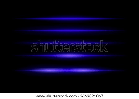 Glowing horizontal beams arranged in vertical stack with symmetrical light spread. Sharp edges fade smoothly into dark background, creating futuristic motion effect.