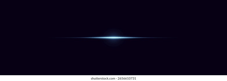 Glowing horizontal lines of light, laser flash.