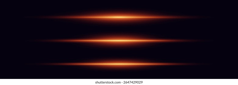 Glowing horizontal lines, red flashes. Futuristic effect of neon rays glare.