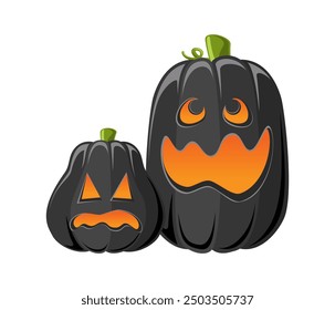 Glowing Jack O Lanterns, Cute Fun Halloween Pumpkins, Creepy Spooky Scary Decorations