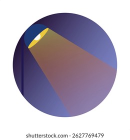 Lampe scintillante avec illustration vectorielle lumineuse. Logo de lumière flash