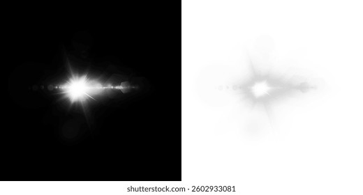   glowing lens flare with starlight sparkles, magical shine, and spiral energy. Ideal for festive events, cosmic backgrounds, night party visuals, and abstract fantasy design elements png