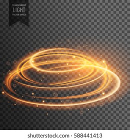 glowing lens flare transparent light effect with sparkles